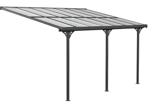 Zadaszenie tarasu 3x5,5m wiata Westmann czarna aluminium - Pozostałe meble ogrodowe - miniaturka - grafika 1
