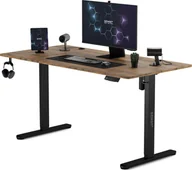 Biurka gamingowe - Biurko SENSE7 Nojo Wenge 140 cmx70 cm Black Oak - miniaturka - grafika 1