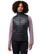 Kamizelki damskie - Jack Wolfskin Kamizelka puchowa "Passamani" w kolorze czarnym - miniaturka - grafika 1