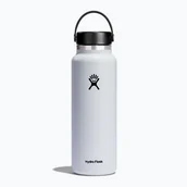 Butelki termiczne - Butelka termiczna Hydro Flask Wide Flex Cap 1180 ml white - miniaturka - grafika 1