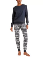 Piżamy damskie - CALIDA Damska koszula nocna Family & Friends, Dark Lapis Blue, 40-42 - miniaturka - grafika 1