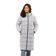 Płaszcze damskie - Damski płaszcz puchowy Jack Wolfskin FROZEN PALACE COAT W moonwalk - S - miniaturka - grafika 1