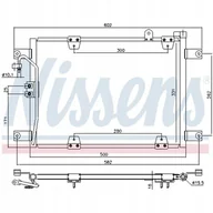 Chłodnice - NISSENS CHŁODNICA KLIMATYZACJI 940578 940578 - miniaturka - grafika 1