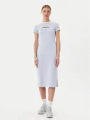 Sukienki - Puma Sukienka codzienna Ess Cut-Out 629769 Błękitny Slim Fit - miniaturka - grafika 1