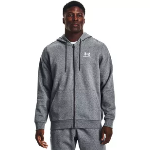 Męska bluza dresowa rozpinana z kapturem Under Armour UA Essential Fleece FZ Hood - UNDER ARMOUR - Bluzy męskie - miniaturka - grafika 1