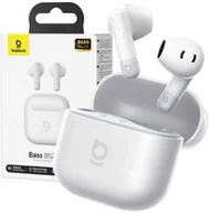 Słuchawki - Baseus Bass BS2 Lite TWS – białe Słuchawki douszne - miniaturka - grafika 1