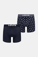 Majtki damskie - Levi's bokserki 2-pack kolor granatowy 37149-1170 - miniaturka - grafika 1