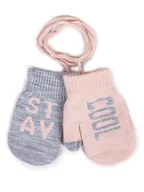 Rękawiczki dla dzieci - Rękawiczki Dziewczęce Jednopalczaste Ze Sznurkiem Dotykowe Stay Cool 14 Cm - miniaturka - grafika 1