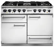 Kuchenki gazowo-elektryczne - Kuchnia gazowo-elektryczna FALCON Deluxe 110 Biały szczotkowany nikiel - miniaturka - grafika 1