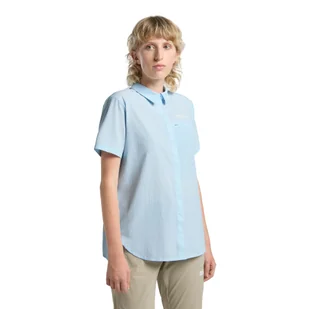 Damska koszula Jack Wolfskin VANDRA S/S SHIRT W Ice Blue - XS - Koszule damskie - miniaturka - grafika 1