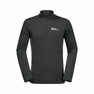 Męska koszulka termoaktywna z długim rękawem Jack Wolfskin SKY THERMAL HZ M slate - M - Koszulki sportowe męskie - miniaturka - grafika 1