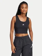 Koszulki i topy damskie - adidas Top Essentials Small Logo JE1321 Czarny Slim Fit - miniaturka - grafika 1