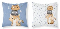 Pościel dla dzieci - Poszewka dziecięca bawełniana 40x40 psba 0051a koty - miniaturka - grafika 1
