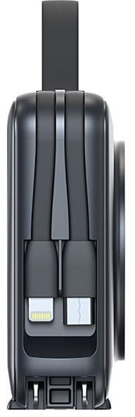 Mobile Origin Powerbank & Travel Charger, Lightning/USB-C Cable, MagSafe AW/iPhone Compatible, black