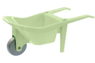 Taczka plastikowa pastel zielony - 3toysm - Zabawki i gry sportowe - miniaturka - grafika 1