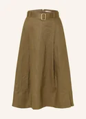 Spódnice - Tommy Hilfiger Spódnica Z Lnu gruen - miniaturka - grafika 1