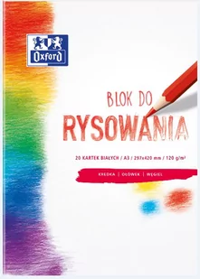 Hamelin BLOK RYSUNKOWY A3/20K BIAŁY OXFORD 07244 AP07244 - Szkolne artykuły papiernicze - miniaturka - grafika 2