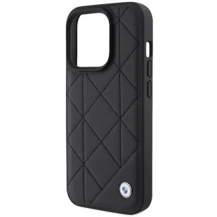 Etui BMW Leather Quilted na iPhone 15 Pro Max - czarne - Etui i futerały do telefonów - miniaturka - grafika 3