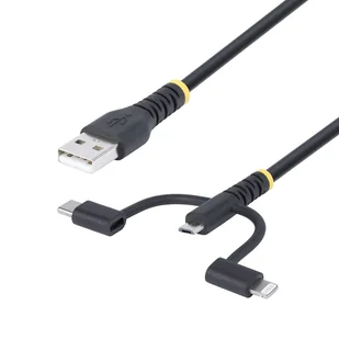 StarTech RLTCUB1MBK kabel USB USB 2.0 1 m USB A Micro-USB B Czarny - Kable komputerowe i do monitorów - miniaturka - grafika 1