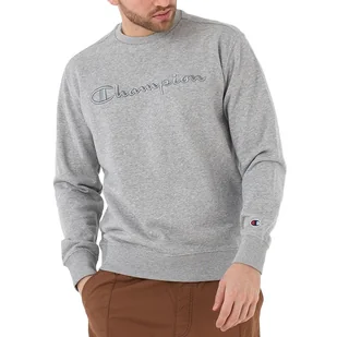 Bluza Champion Embroidered Heavy Cotton 218487-EM031 - szara - Bluzy sportowe męskie - miniaturka - grafika 1