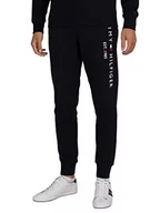 Spodenki męskie - Tommy Hilfiger Męskie spodnie dresowe z logo Tommy bawełna, niebieskie (Desert Sky), 3XL, Czarny, 3XL - miniaturka - grafika 1