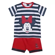 Spodenki damskie - CERDÁ LIFE'S LITTLE MOMENTS Zestaw 2-częściowy garnitur dziewczęcy (t-shirt + szorty) | ze 100% bawełny z nadrukiem Minnie Mouse - oficjalna licencja Disney, czerwony, normalny, czerwony, jeden - miniaturka - grafika 1