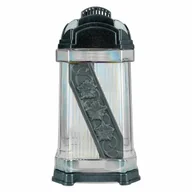 Lampiony i znicze - Znicz Szklany Kapliczka 33 cm Srebrny DP770 Znicz Lampion z Wkładem - miniaturka - grafika 1