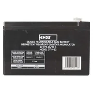 Akumulatory ogólnego zastosowania - AGM Emos Akumulator 12V 9Ah F6.3 B9675 B9675 - miniaturka - grafika 1