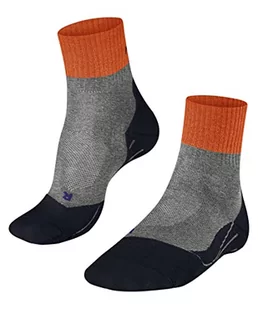 FALKE Mężczyźni Skarpety do wędrówek TK2 Explore Cool Short M SSO Oddychający I Szybkoschnący przeciw pęcherzom grube 1 Para, Szary (Light Grey 3406), 44-45 - Skarpetki damskie - miniaturka - grafika 1