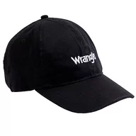 Czapki damskie - Wrangler Męska czapka z logo Washed, Faded Black, jeden rozmiar - miniaturka - grafika 1