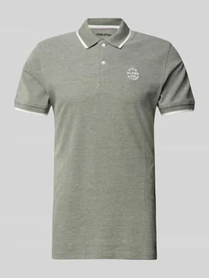 Koszulka polo o kroju regular fit z prążkowanymi wykończeniami model ‘NATE’ - Koszulki męskie - miniaturka - grafika 1