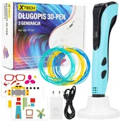 Drukarki 3D - DRUKARKA DŁUGOPIS 3D PEN 3G 9M WKŁAD + SZABLONY - miniaturka - grafika 1