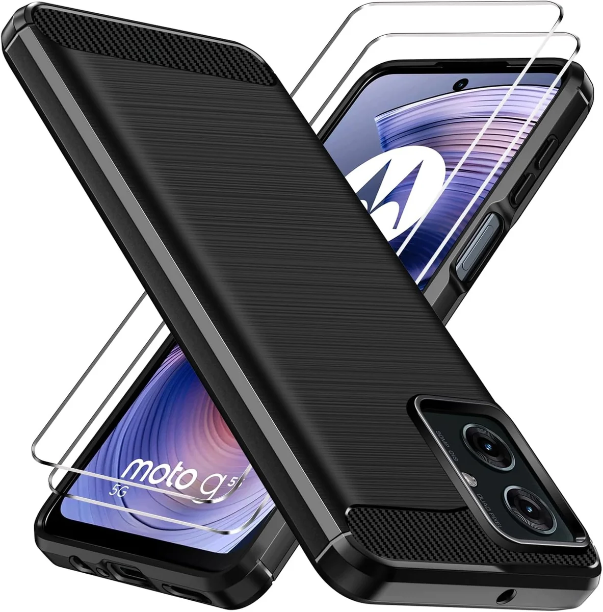 ETUI 2 SZTUKI ZAMIENNIK DO MOTOROLA MOTO G55 5G SZKŁO FOLIA OBUDOWA