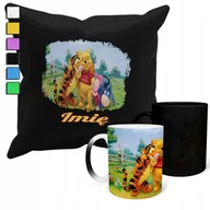 Gadżety dla niej i dla niego - ZESTAW KUBEK MAGICZNY + POSZEWKA Z PODUSZKĄ- KUBUŚ PUCHATEK PREZENT + IMIĘ - miniaturka - grafika 1
