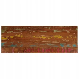 Blat stołu, 140x60x1,5 cm, prostokątny, lite drewno z odzysku - Blaty meblowe i parapety okienne - miniaturka - grafika 1