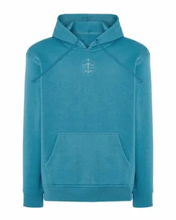 Bluza z kapturem Znak Zodiaku Waga Minimalistyczny Styl Niebieska L - Bluzy męskie - miniaturka - grafika 1