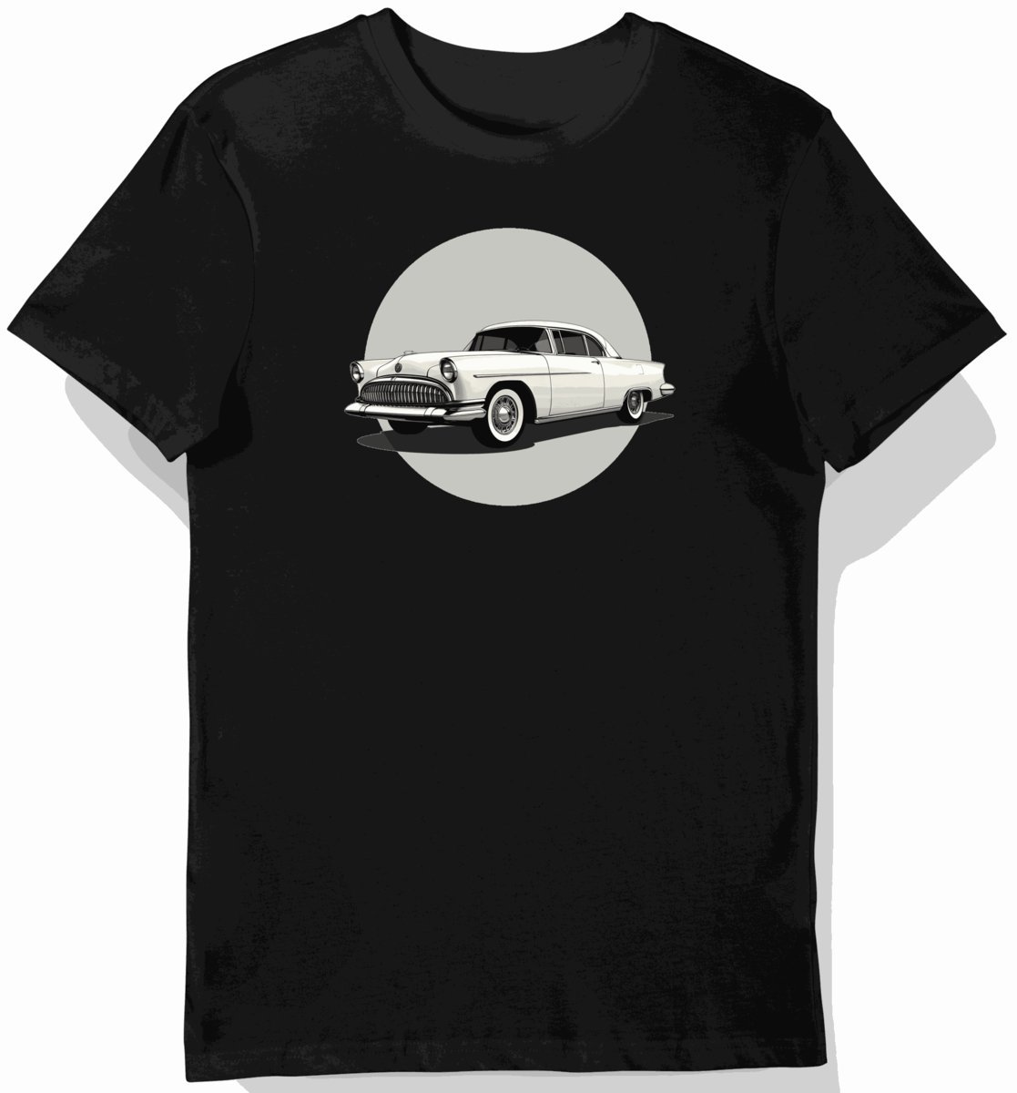 Koszulka męska czarna Klasyczny Chrysler 300 1955 XL