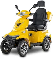 Skutery - Skuter elektryczny dla seniora BILI BIKE SHINO QUADRO G4 LIT, 25km/h żółty - miniaturka - grafika 1