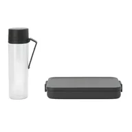 Lunch boxy - Brabantia - 2-częściowy zestaw na przerwę make   take - dark grey kod: 20 66 89 - miniaturka - grafika 1
