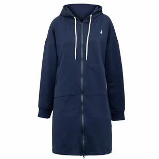 Bluza Rozpinana Damska Z Kapturem Granatowa Captain Mike R.L - Bluzy damskie - miniaturka - grafika 1