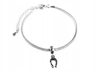 Bransoletki - BRANSOLETKA MODUŁOWA DO CHARMS SREBRO 925 17-21cm+PODKOWA ,PREZENT - miniaturka - grafika 1