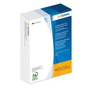 HERMA 34 x 53 mm DP1 papierowe matowe etykiety - zielone (opakowanie 2500) - Etykiety do drukarek - miniaturka - grafika 1