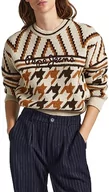 Swetry damskie - Pepe Jeans Damski sweter Deanna, Brązowy (piaskowy), XL - miniaturka - grafika 1