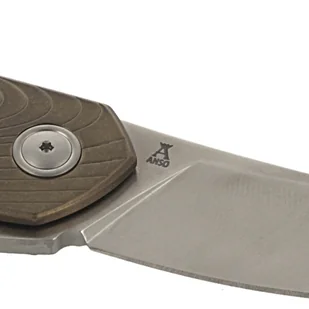 Nóż składany MKM Goccia Bronze Stonewashed Titanium, Satin M390 by Jens Ansø (MKGC-TBR) - Noże - miniaturka - grafika 11