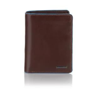 Elegancki pionowy portfel męski Visconti ALP-87 RFID - brązowy - Portfele - miniaturka - grafika 1
