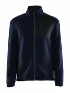 Kurtki męskie - Craft ADV EXPLORE PILE FLEECE kurtka polarowa męska 3XL | Blaze/Black | materiał z recyklingu | kieszenie na piersi z zamkiem błyskawicznym | bluza męska | odzież sportowa dla mężczyzn - miniaturka - grafika 1