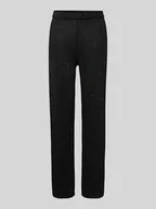 Spodnie damskie - Spodnie materiałowe z efektowną przędzą model ‘JOSIE’ - miniaturka - grafika 1