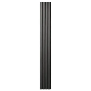 Panele ścienne 3D Lamel na czarnym filcu Inari 260x30 cm Ciemne Drewno 7 lameli 5 sztuk - Panele ścienne i boazeria - miniaturka - grafika 1