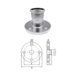 Kołnierz - KAN-therm Inox - 108mm - Akcesoria hydrauliczne - miniaturka - grafika 1