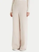Spodnie sportowe damskie - Vero Moda Spodnie dresowe Daisy 10338102 Beżowy Wide Leg - miniaturka - grafika 1